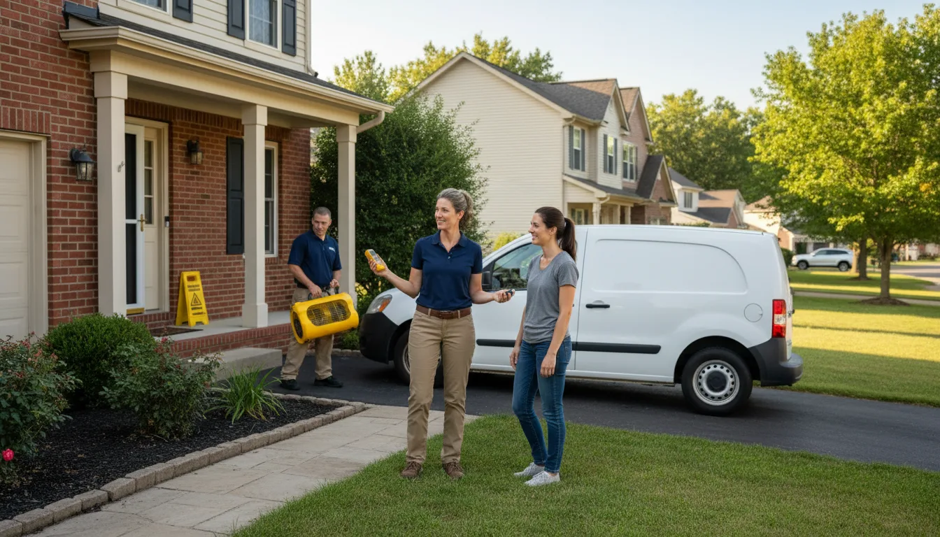 Residential water damage restoration in Paulding, MS